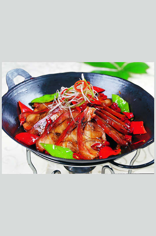 香辣美味干锅野猪肉美食食品图片