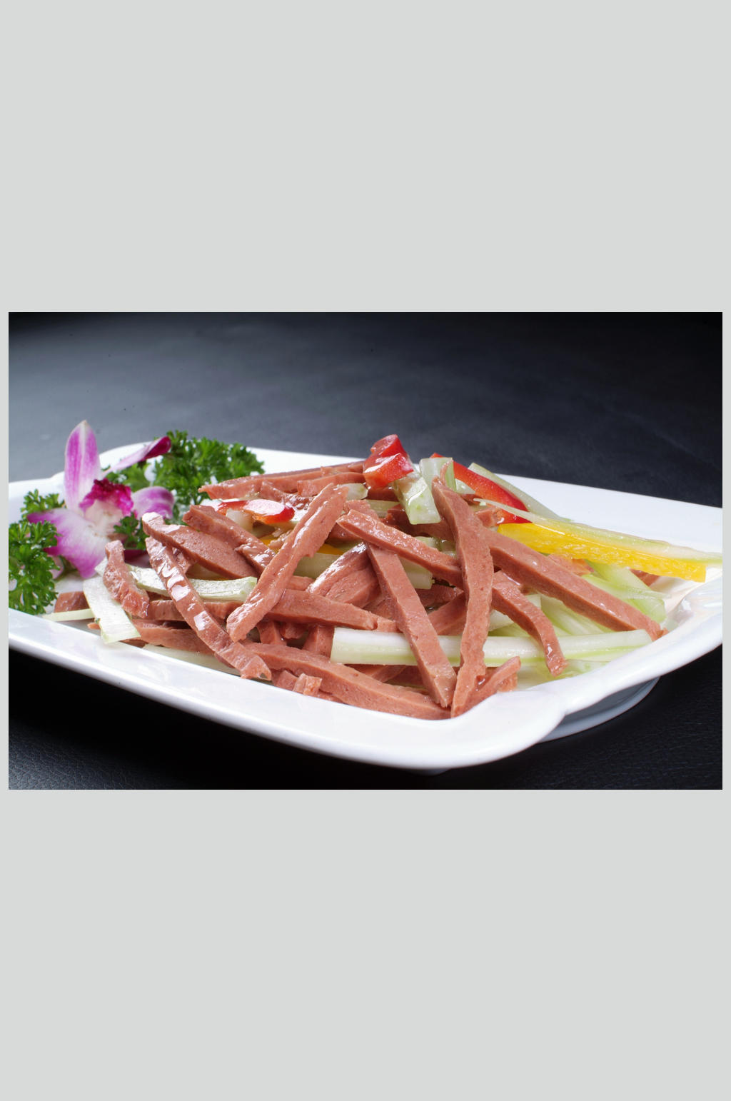西芹牛柳美食高清图片素材