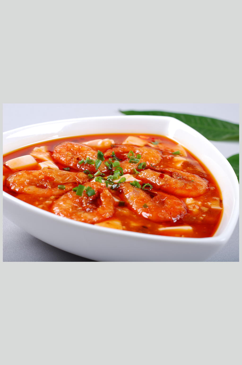 鲜虾陈婆豆腐素材