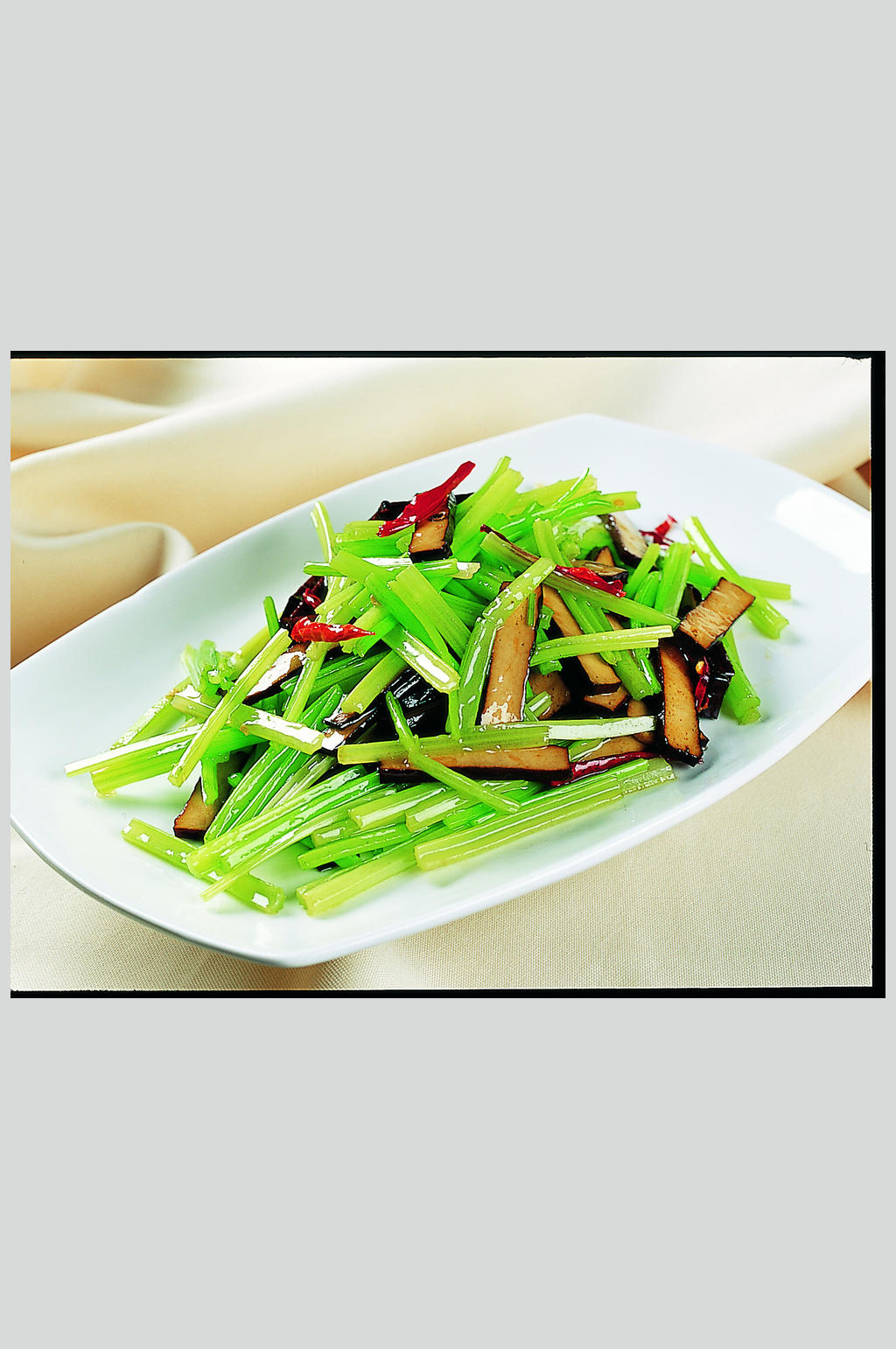 麦芹香干美食高清图片素材