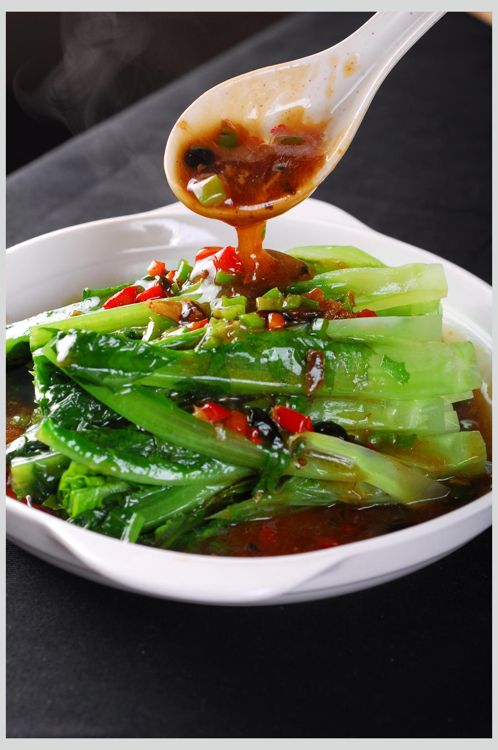 咸肉油麦菜素材