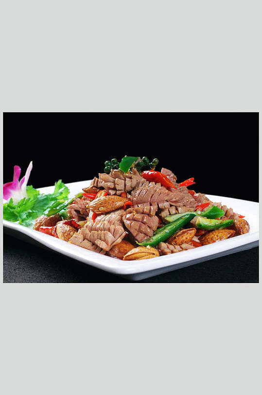 餐饮美食高清图片巴达姆爆羊腰-众图网