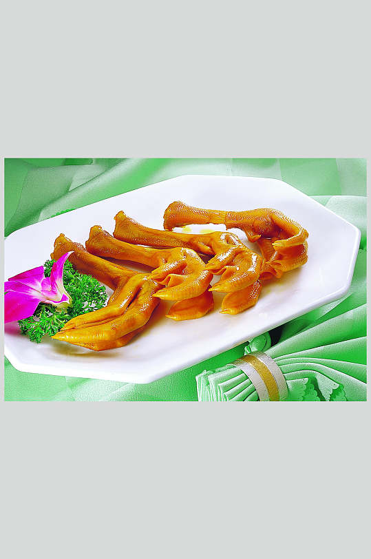 卤水鹅掌美食高清图片