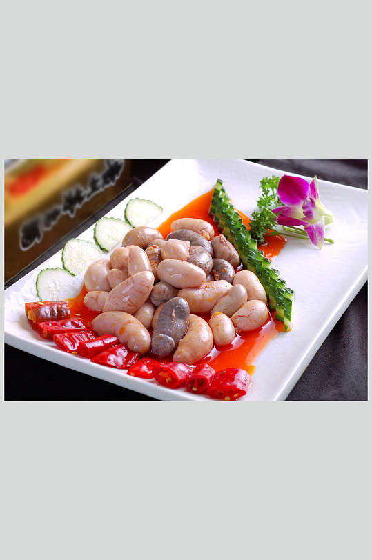 泡椒鸡肾美食图片