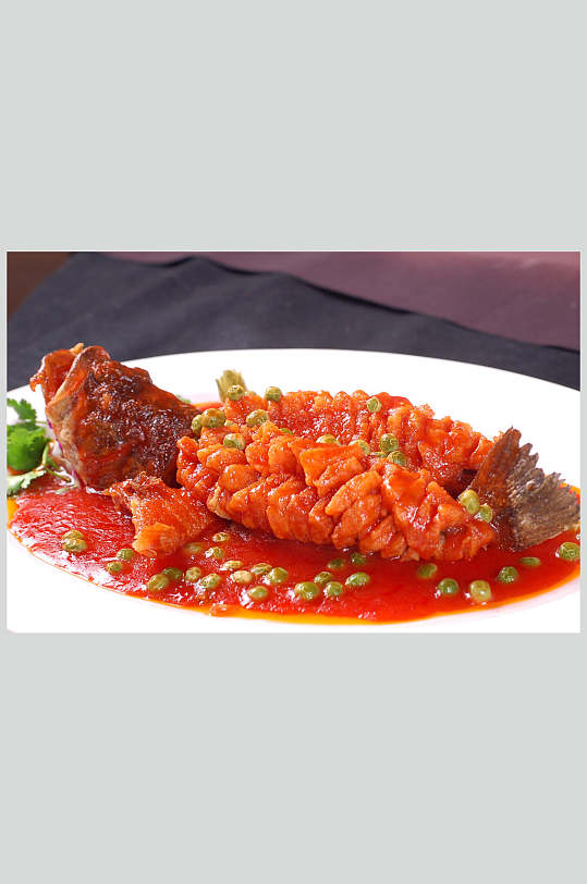 餐饮美食高清图片热菜松仁鲈鱼