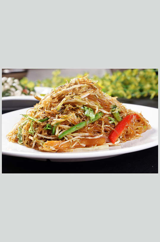 餐饮美食高清图片莲白粉丝