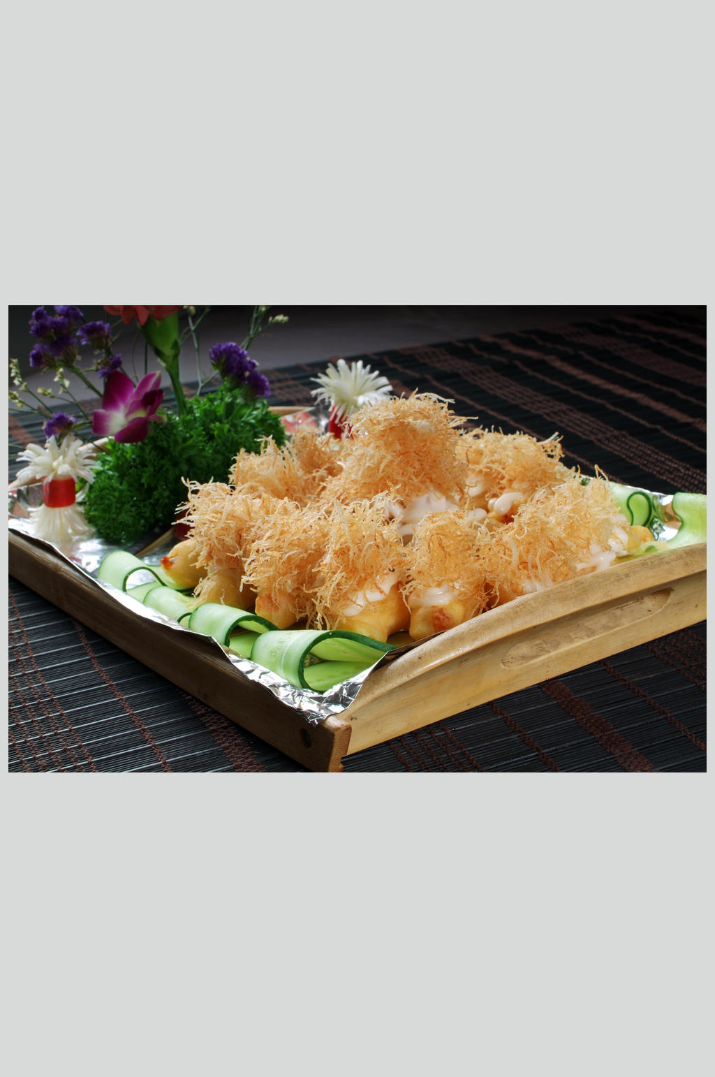 薯条金丝虾素材