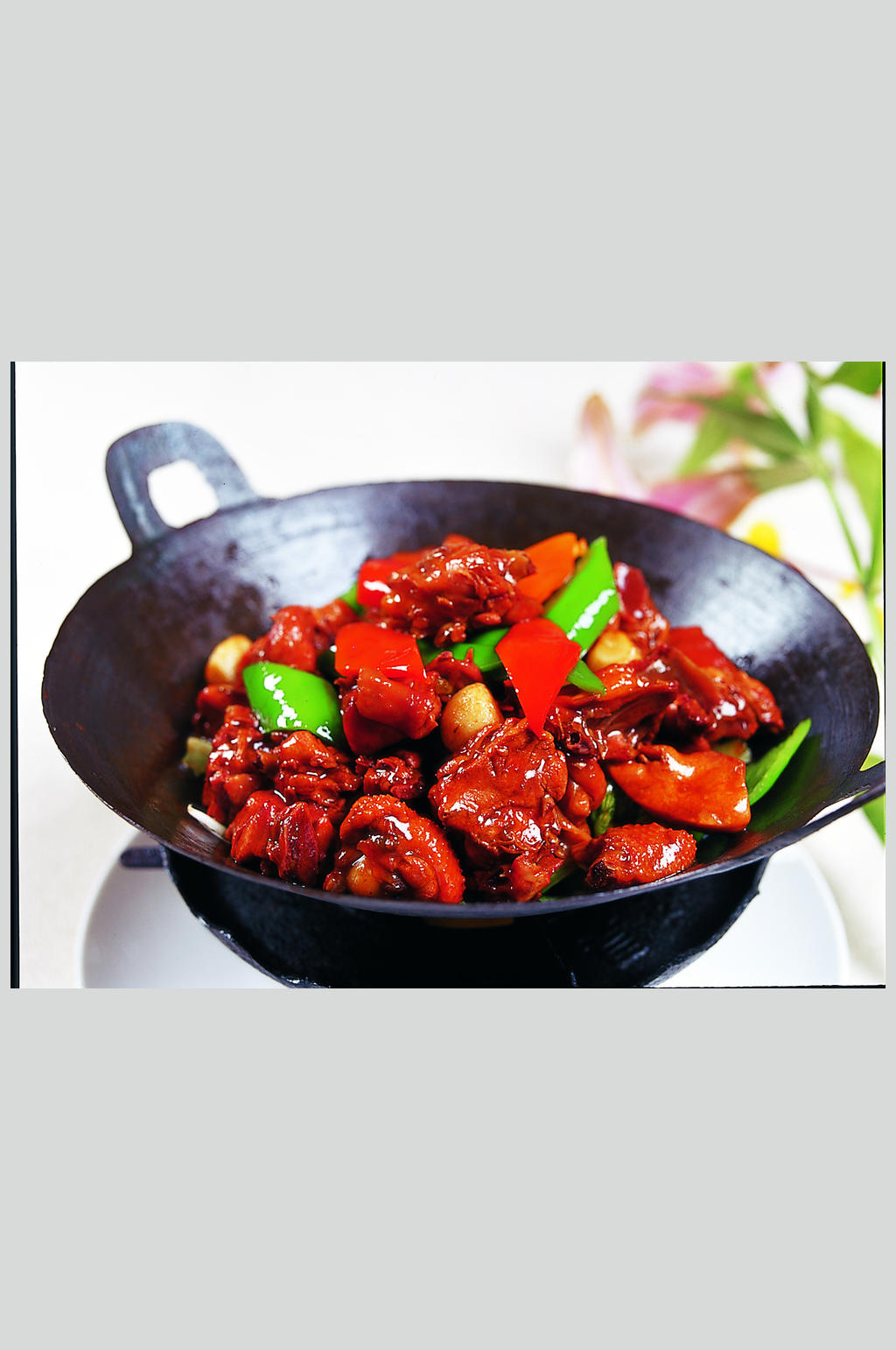 铁锅小炒鸡素材