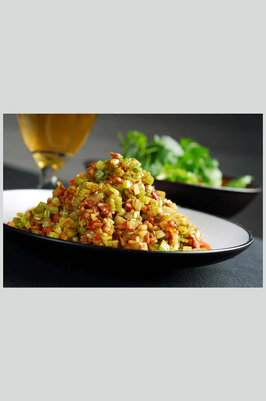 餐饮美食高清图片烂肉芹菜