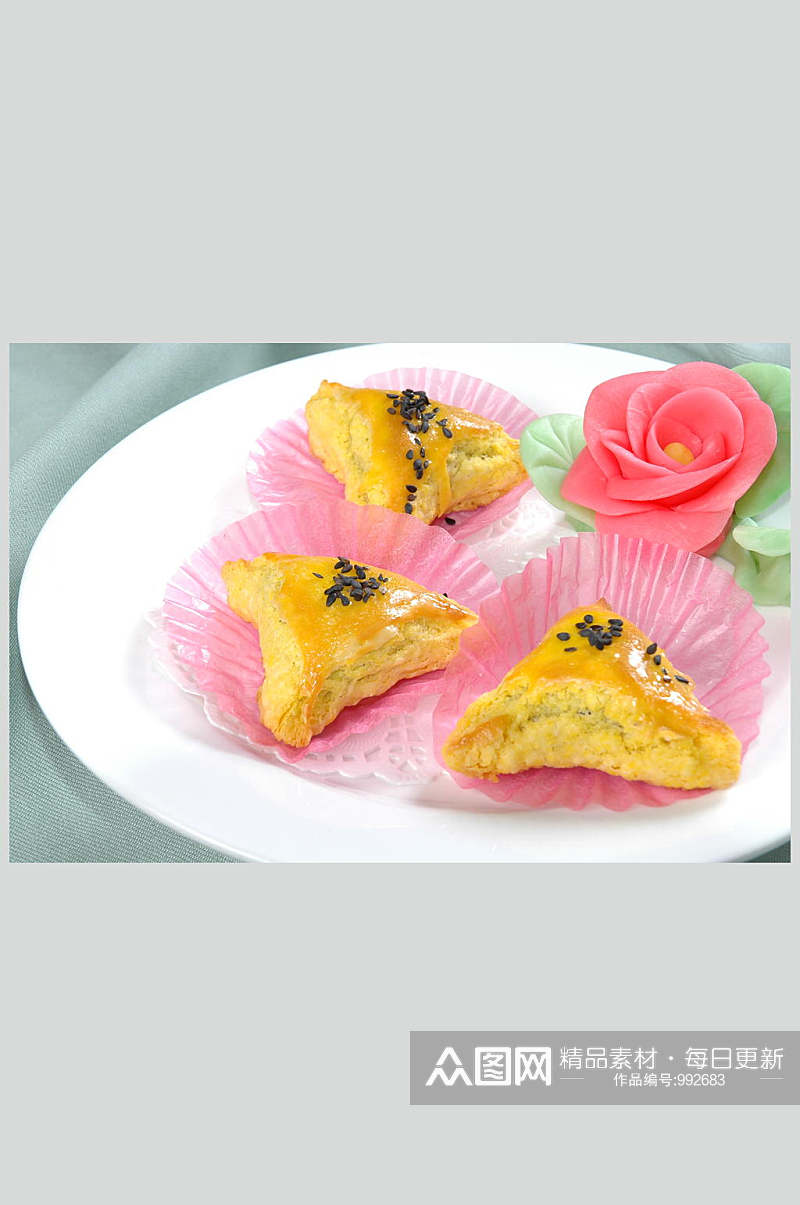 莲茸酥美食高清图片素材