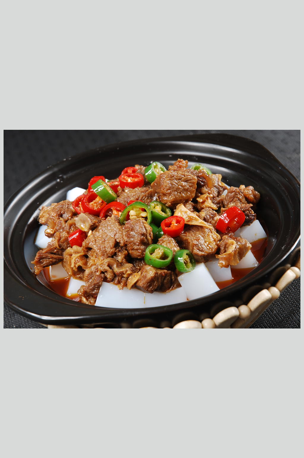 凉粉烧牛腩美食高清图片素材