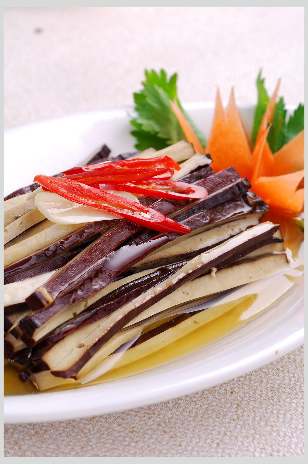 风味豆干丝素材