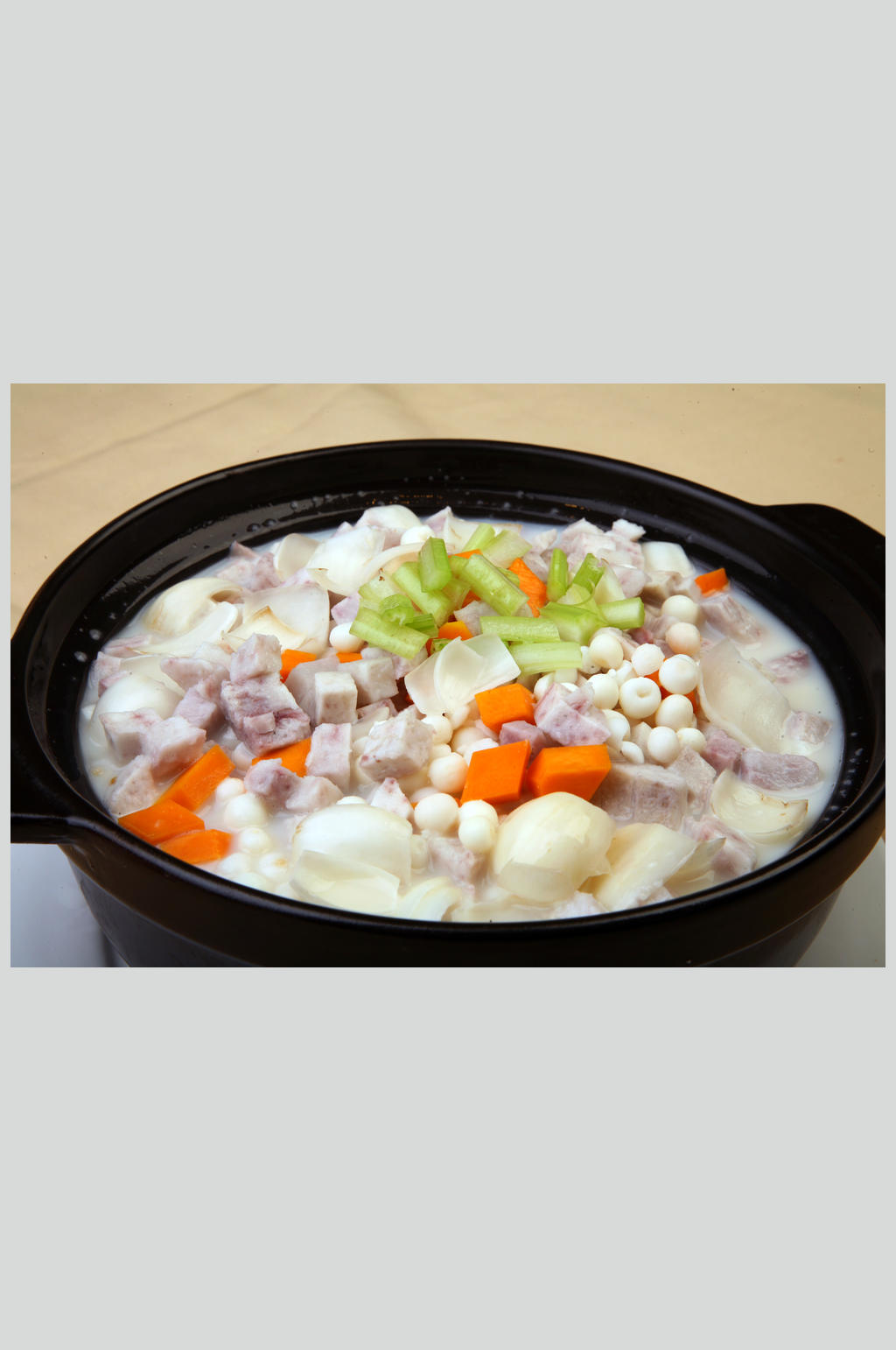 香芋茨实煲美食高清图片素材