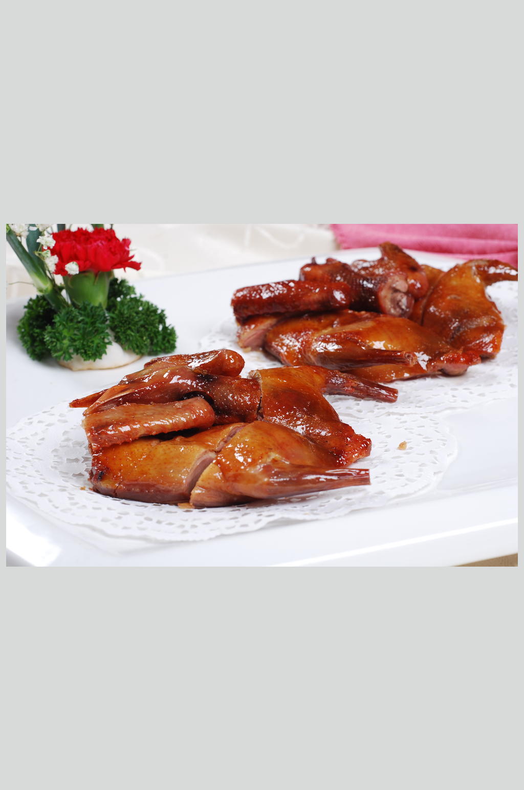 琵琶吊烧鸽美食高清图片素材