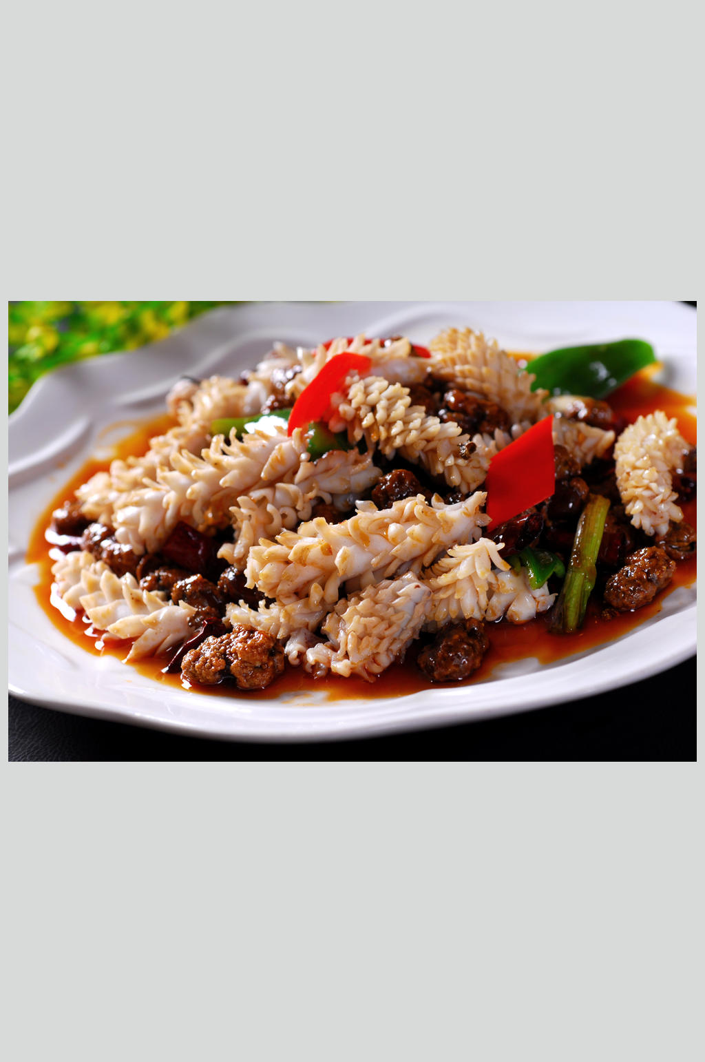 美食高清图片怪味鱿鱼圈素材