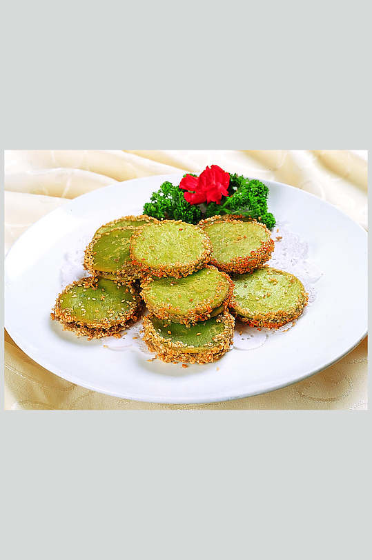 绿茶佛饼美食高清图片