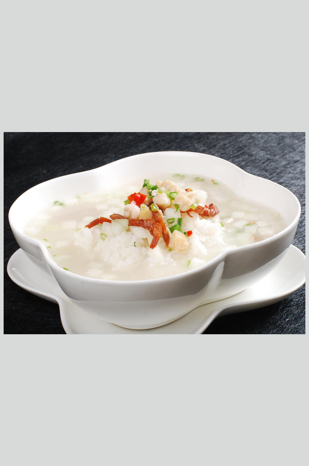 瑶柱冬瓜粒海鲜泡饭素材