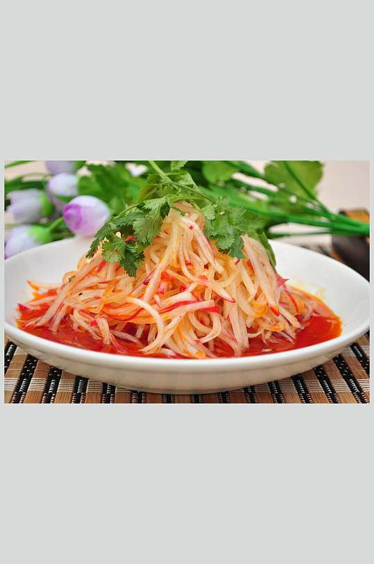 素萝卜凉拌萝卜丝