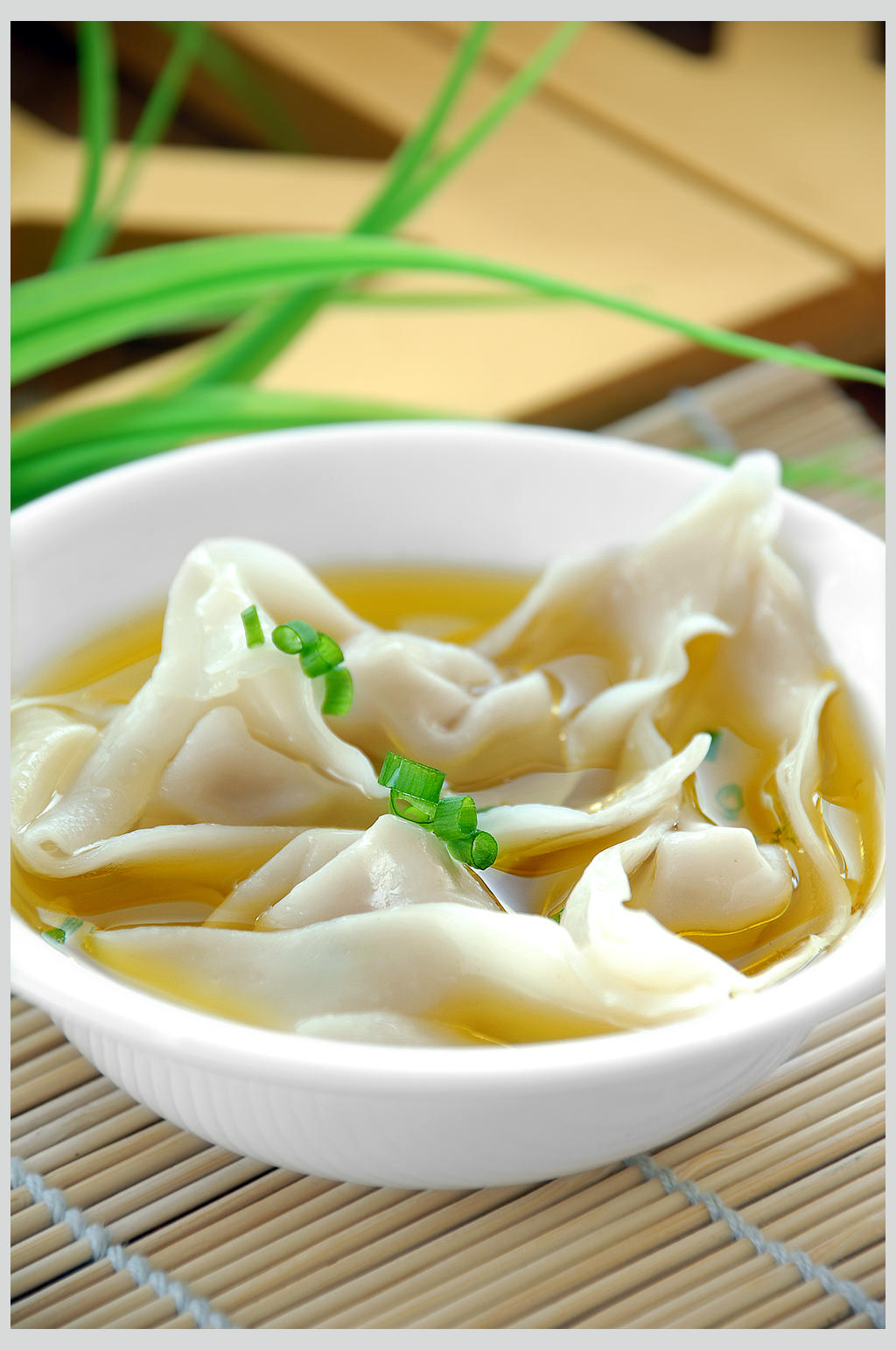 鸡汤抄手素材