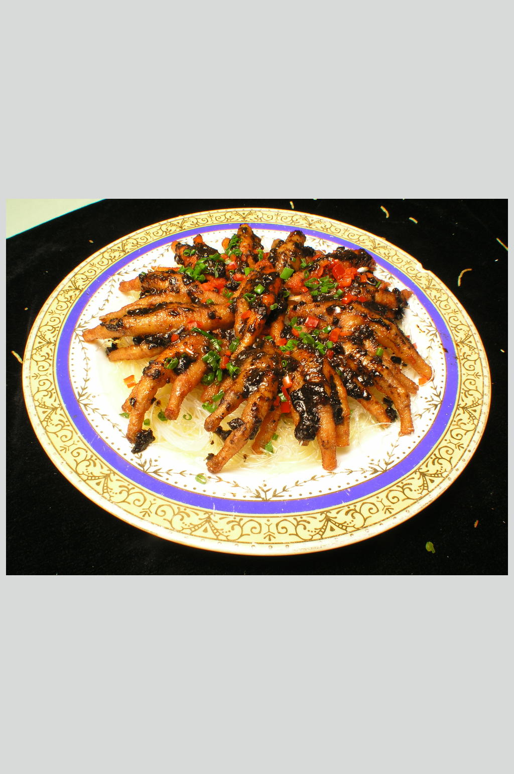 豉汁蒸凤爪美食高清图片素材