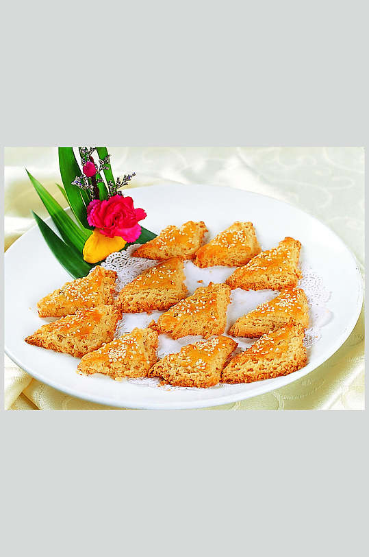 莲蓉酥美食高清图片