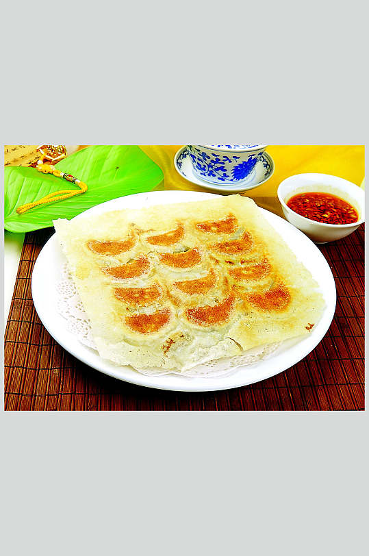 素锅贴美食餐饮图片