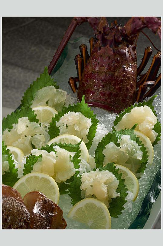 龙虾刺身美食高清图片