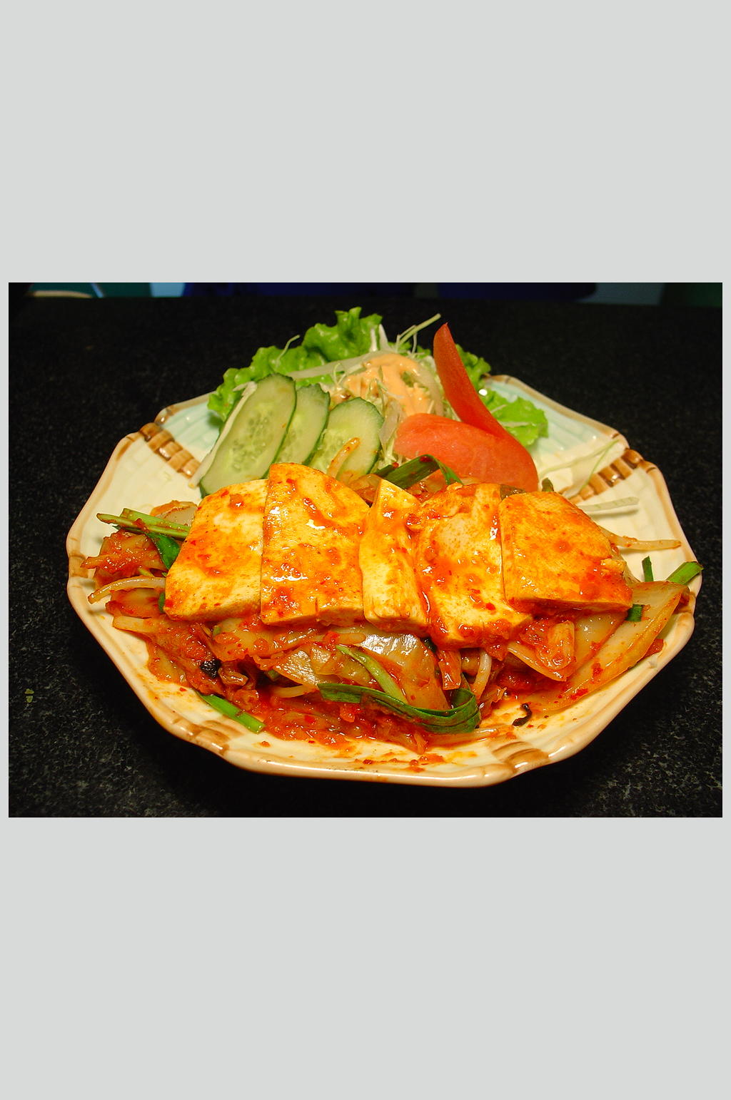 泡菜炒豆腐素材