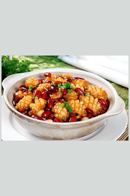 红腰豆焖鲜鲍