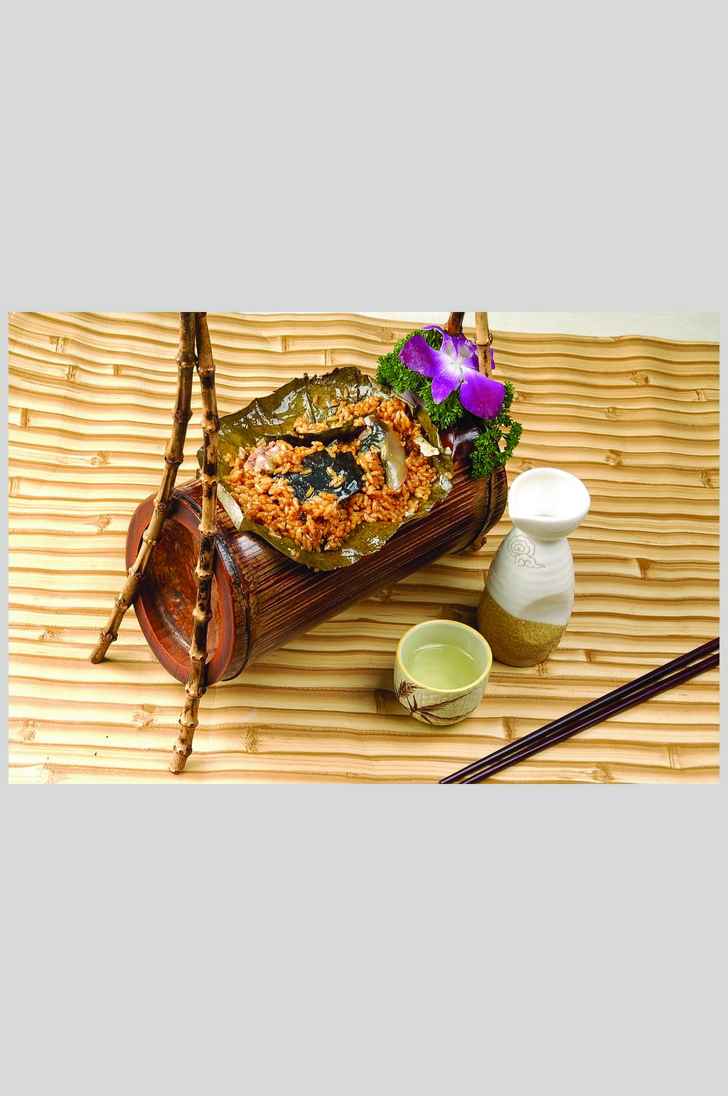 竹筒糯米甲鱼素材