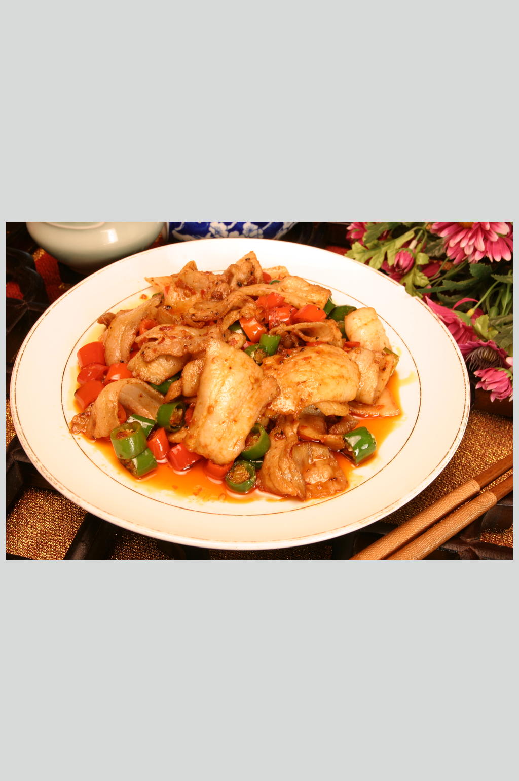老干妈煎肉素材