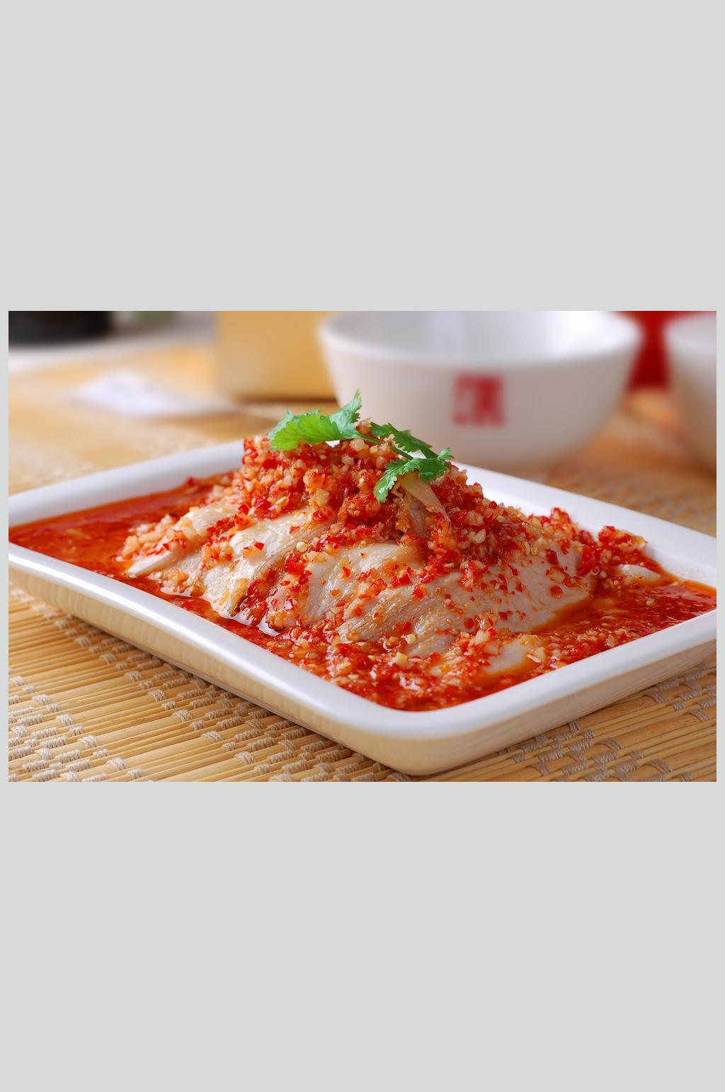 特色拌白肉素材