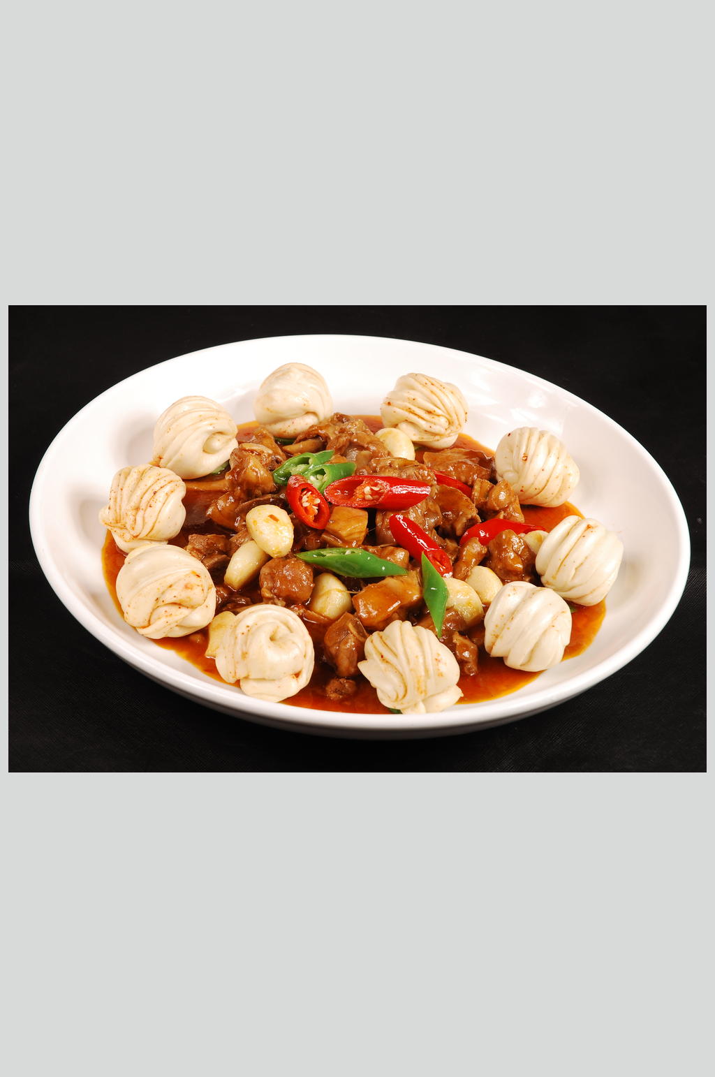 花卷小公鸡美食高清图片素材