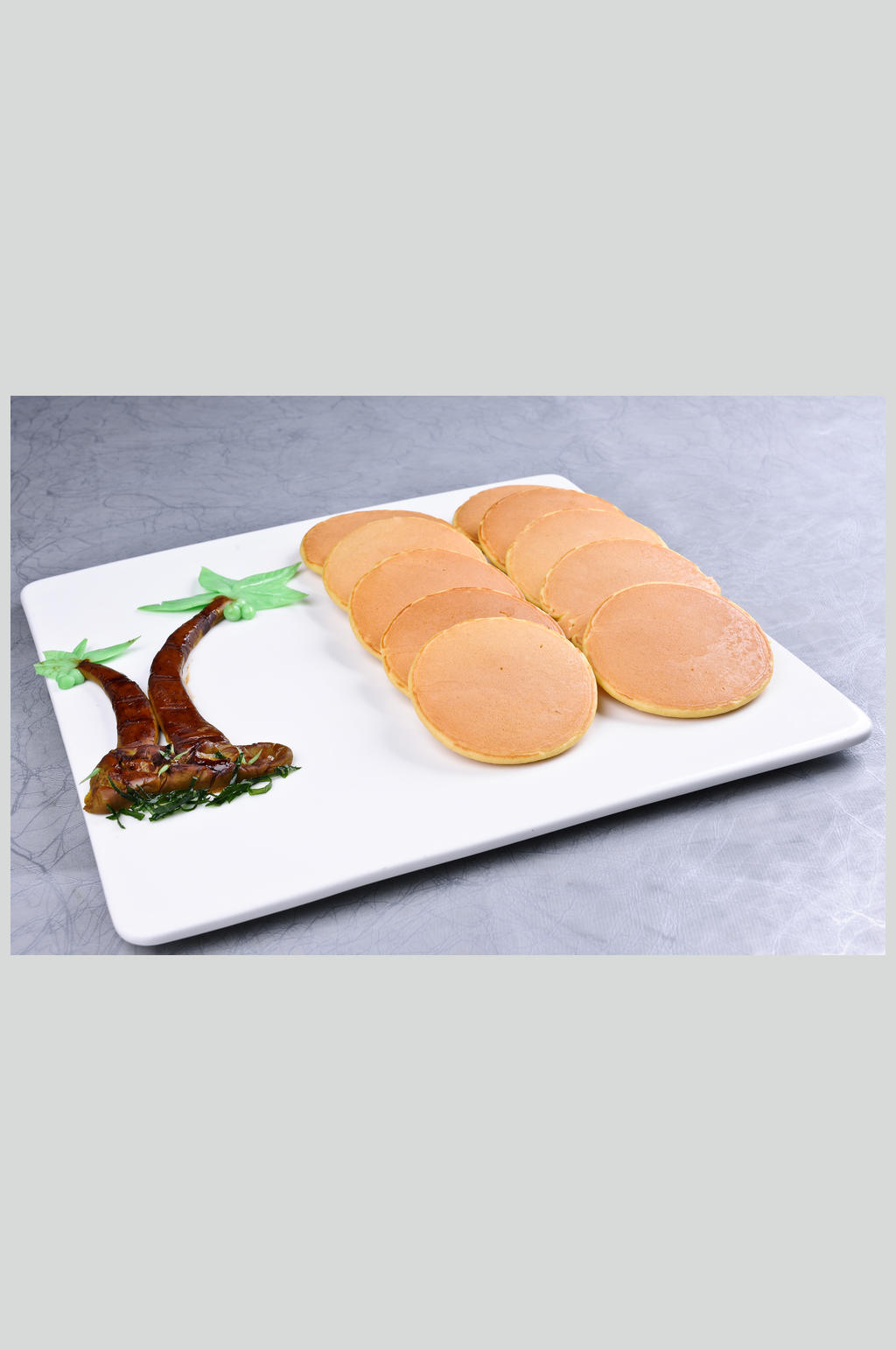 奶香玉米饼素材