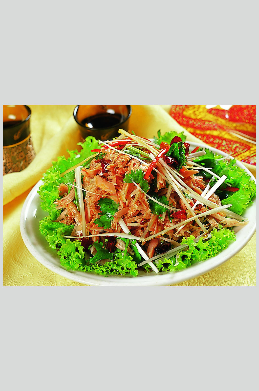 农家手撕兔美食图片素材