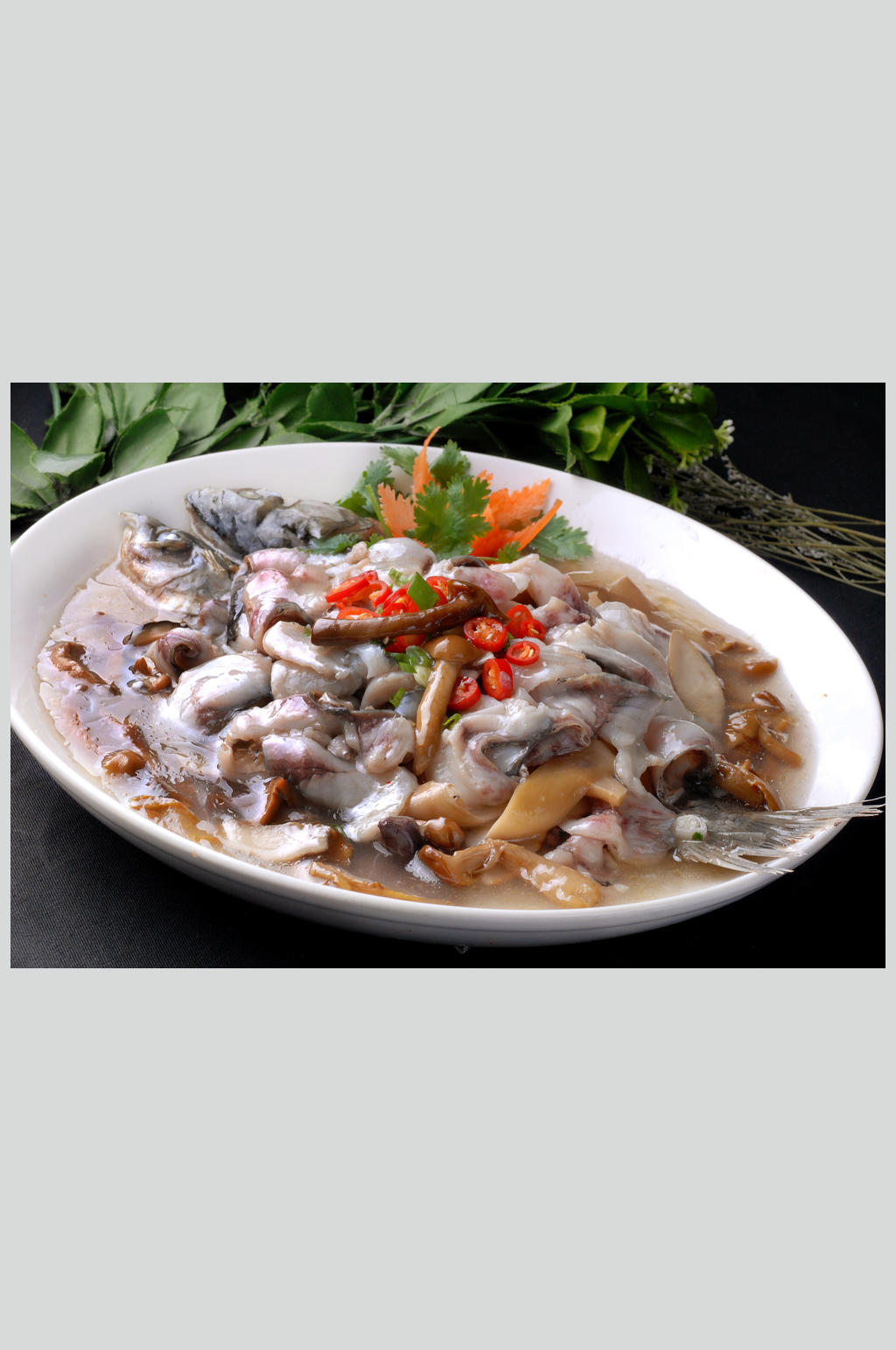 山珍鲜鱼片素材