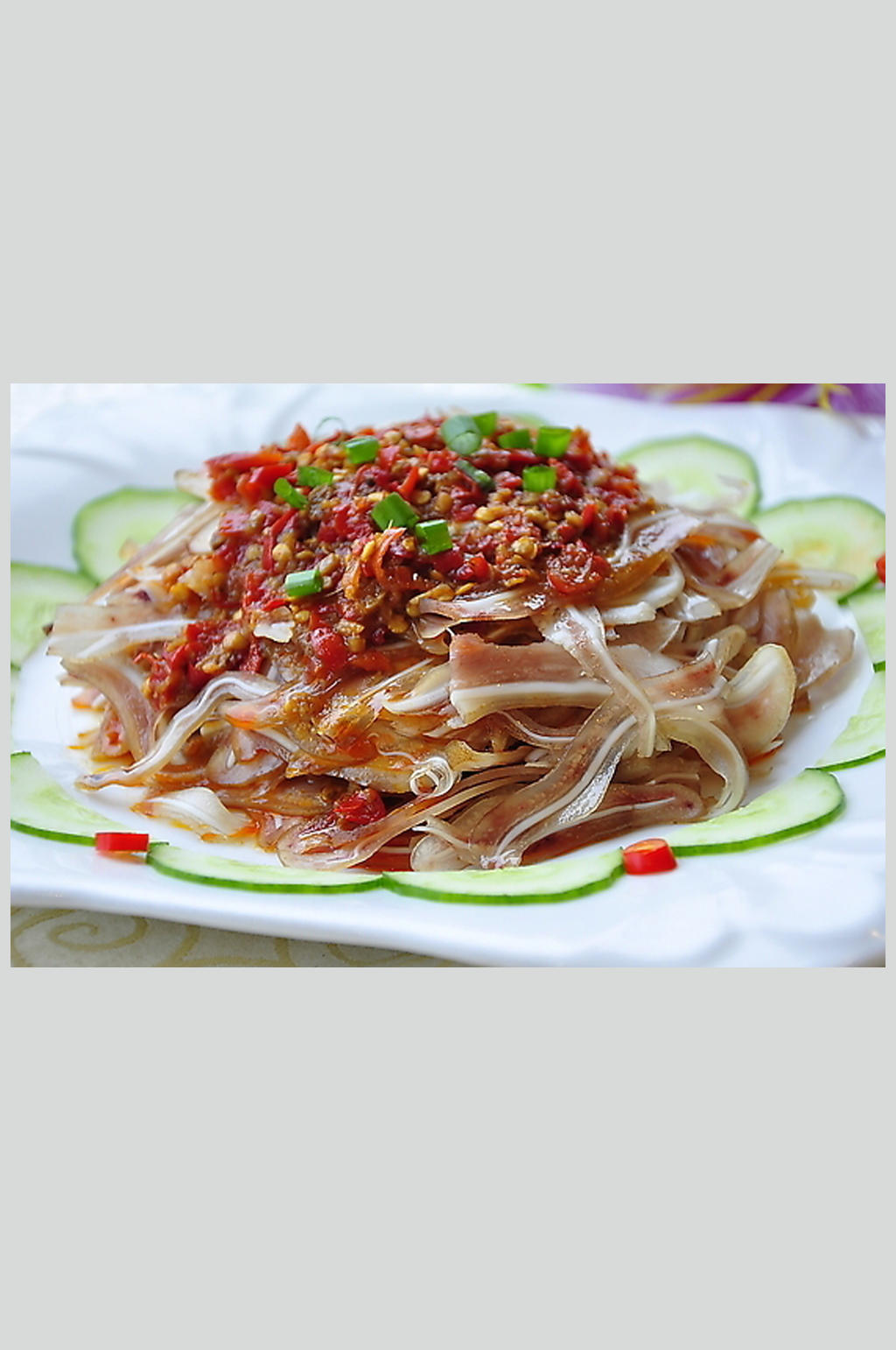 小炒腊猪耳素材