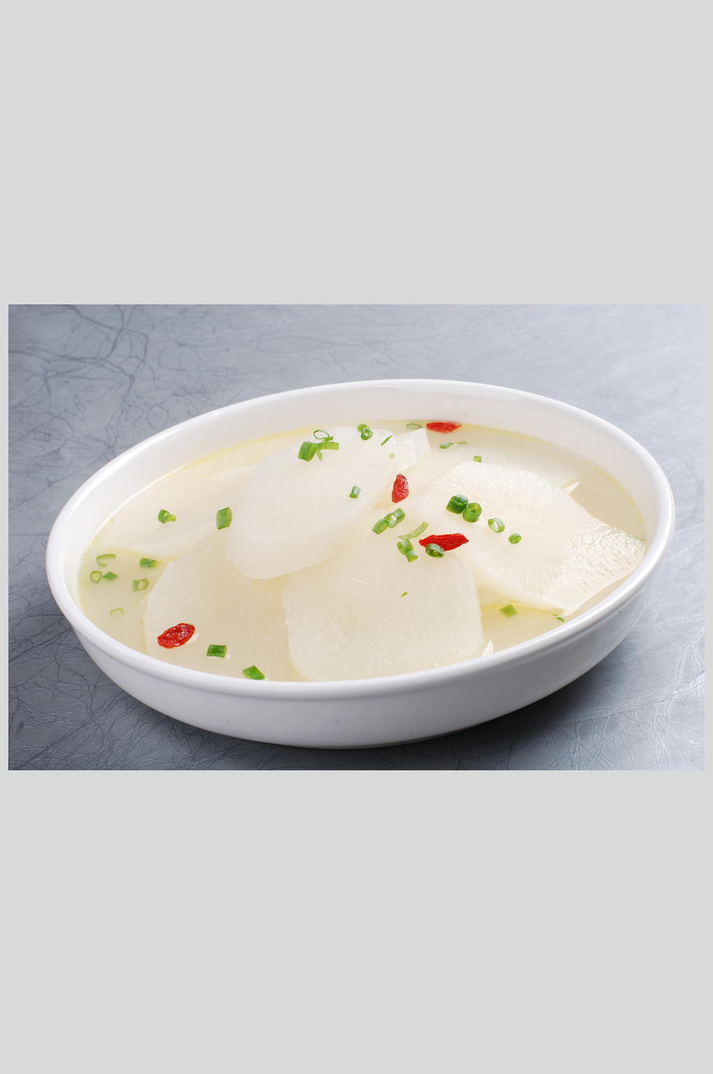 老母鸡汤蒸萝卜美食高清图片素材