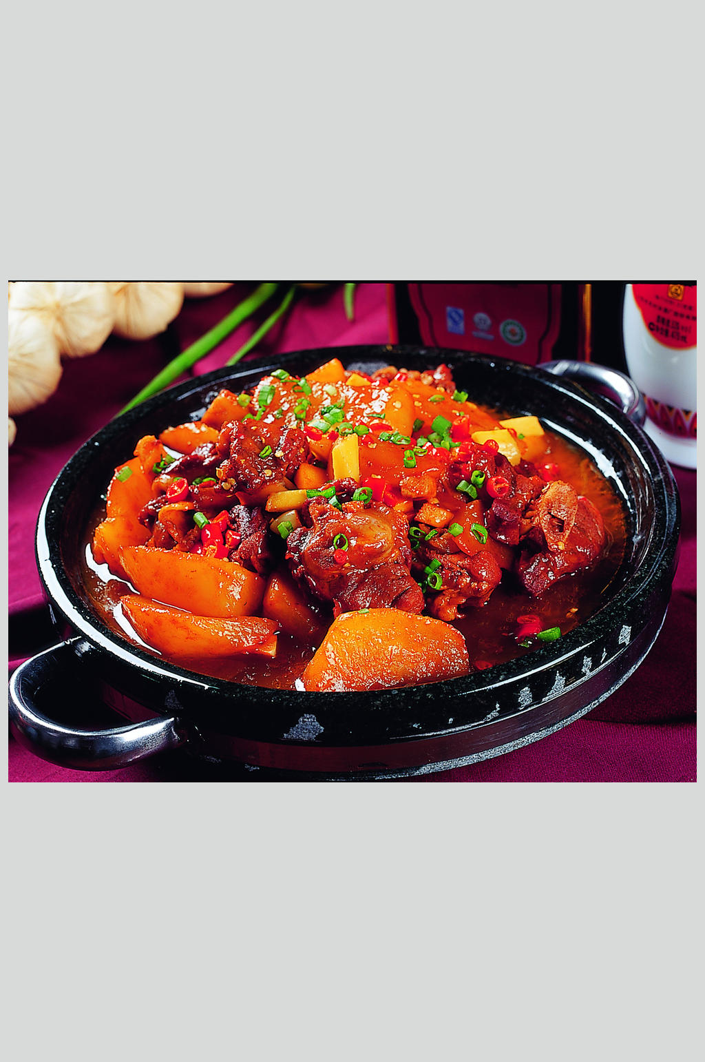 萝卜烧羊拐美食高清图片素材