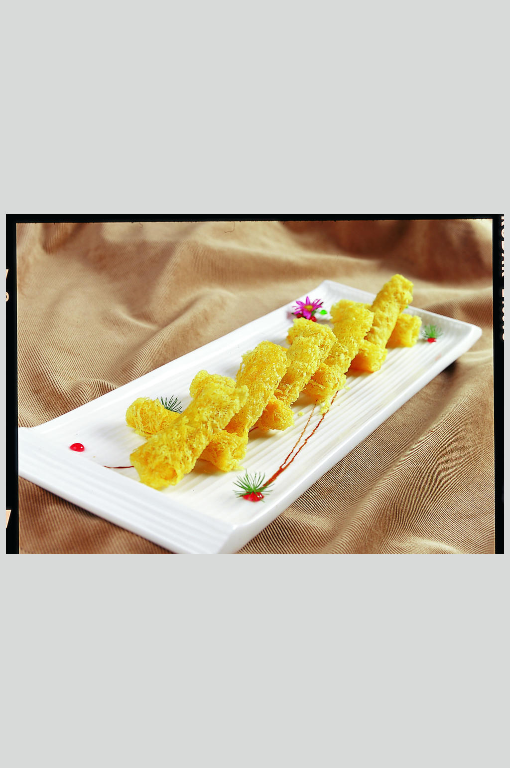 榴莲虾肉筒美食图片素材