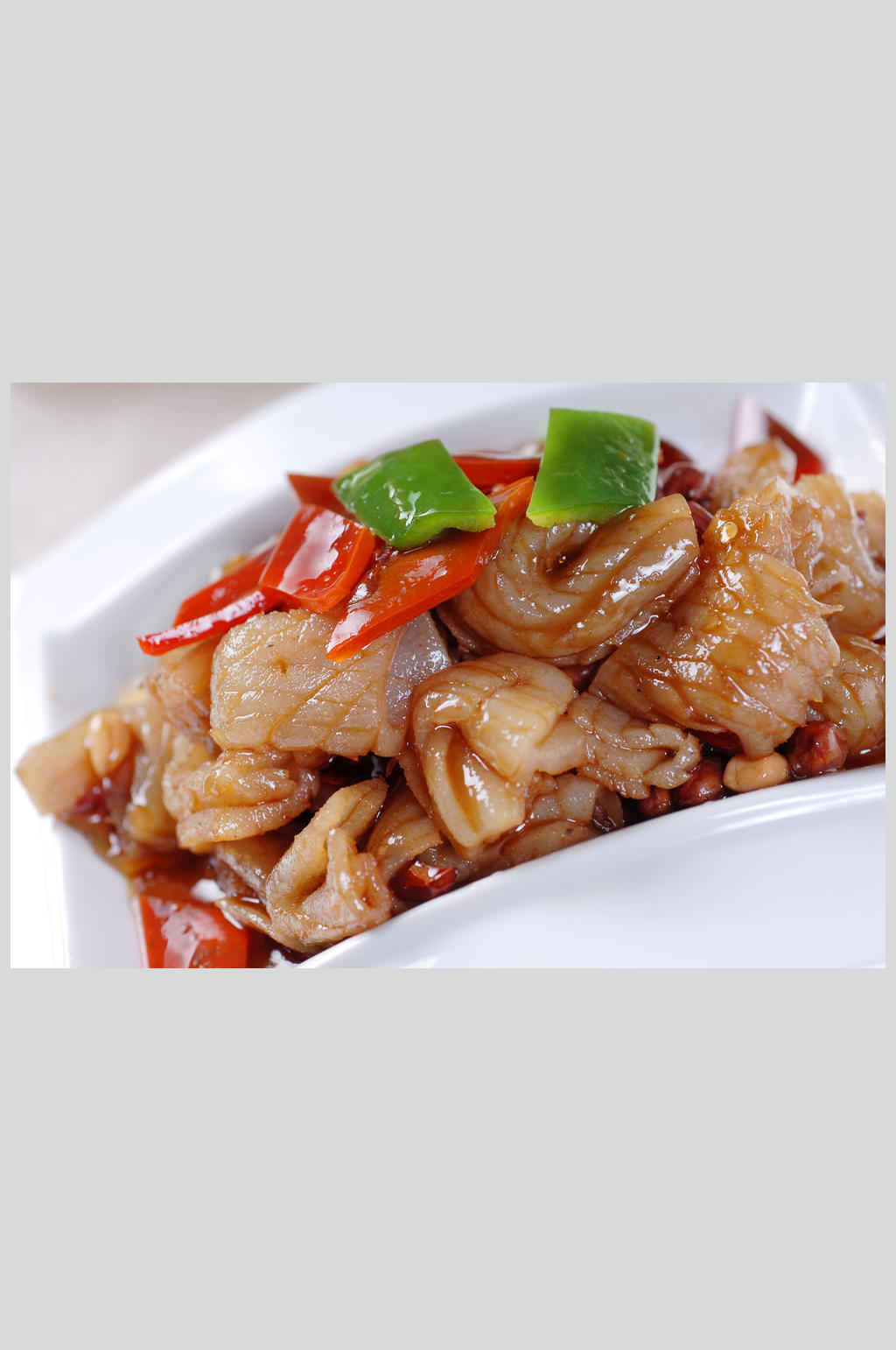 餐饮美食高清图片宫爆海味卷素材