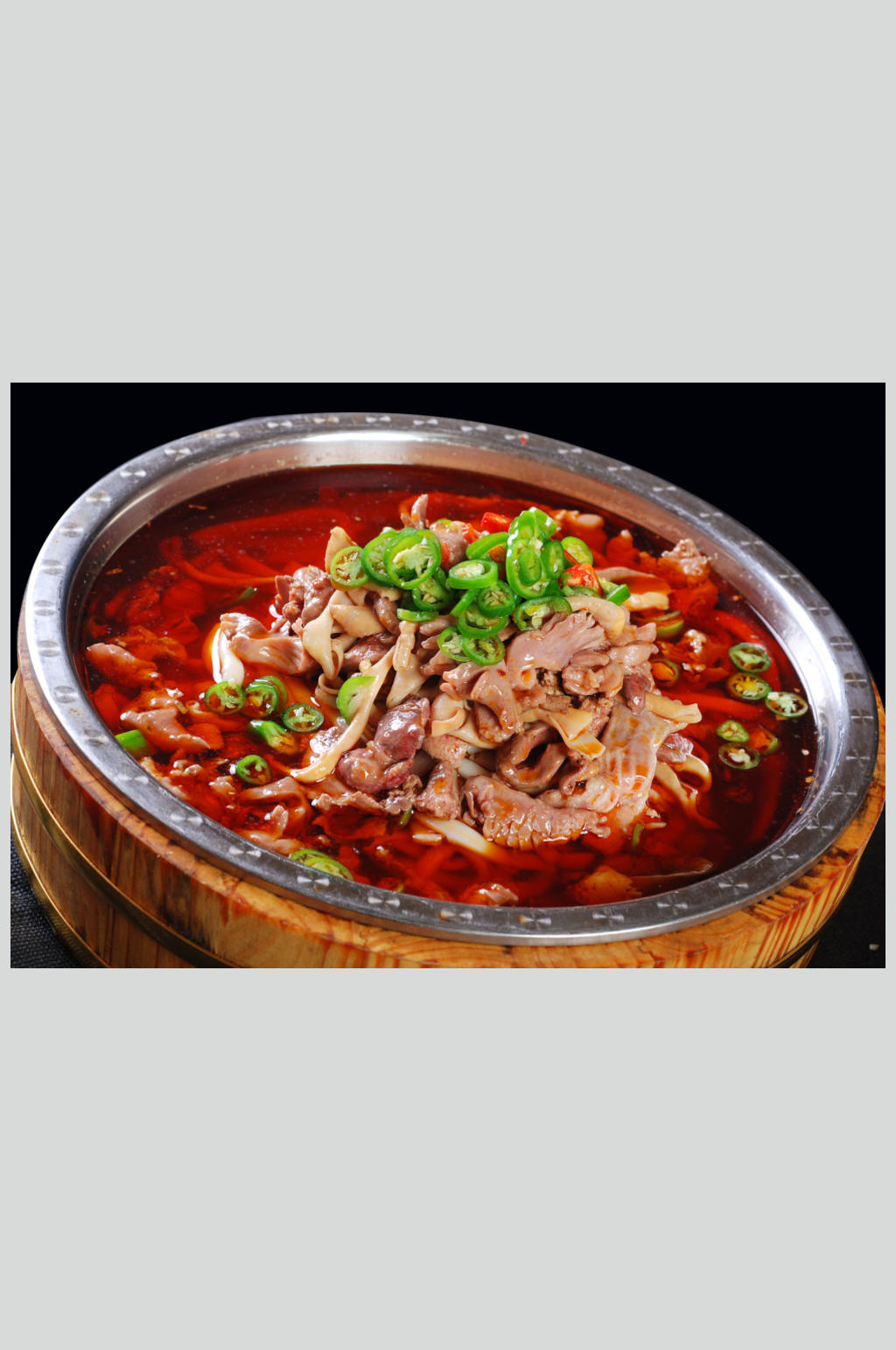 鲜椒鸡杂素材