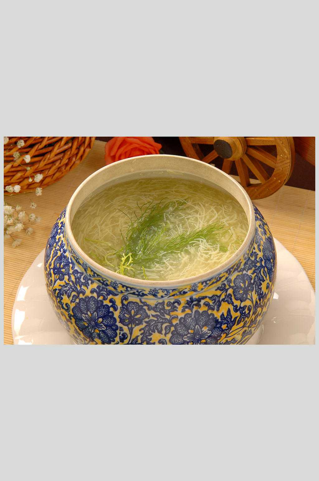三鲜开胃豆花羹素材
