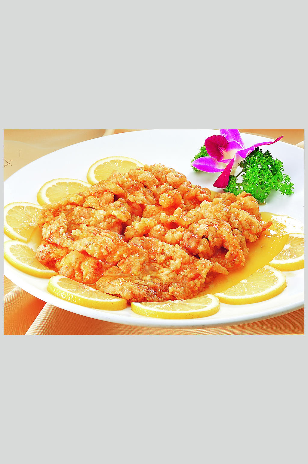 西柠煎鸡扒美食餐饮图片素材