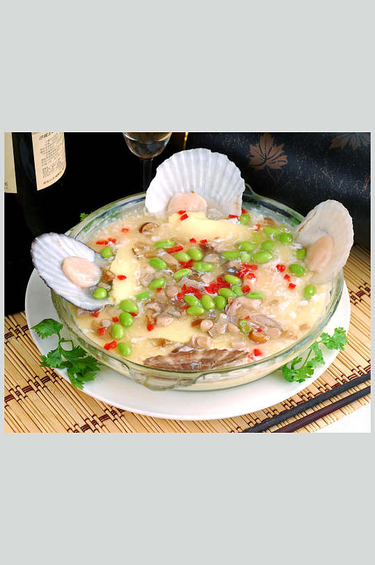 餐饮美食高清图片折烩扇贝