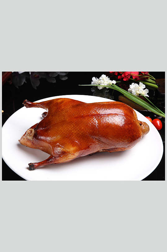 酥不腻烤鸭美食高清图片