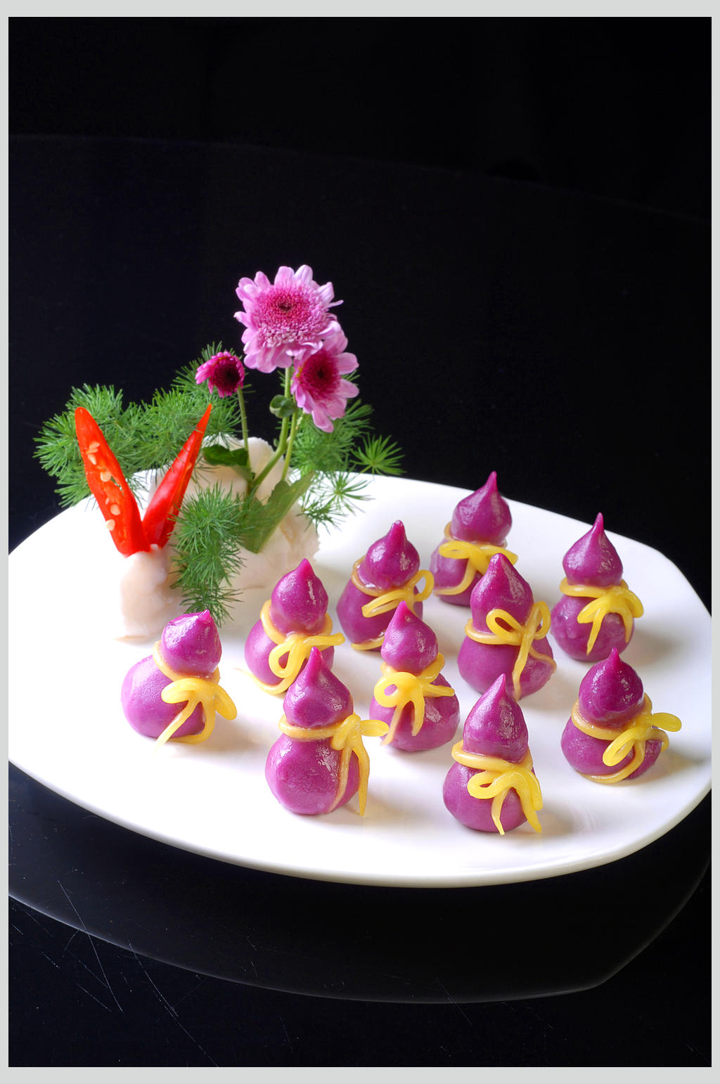 小吃紫葫芦素材