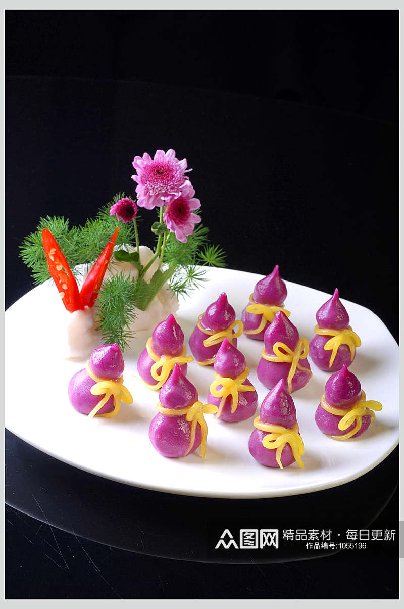 小吃紫葫芦素材