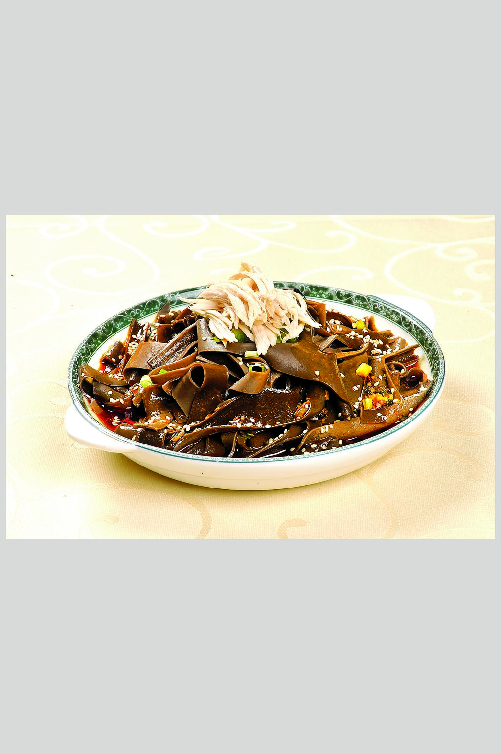 鸡丝蕨根粉素材