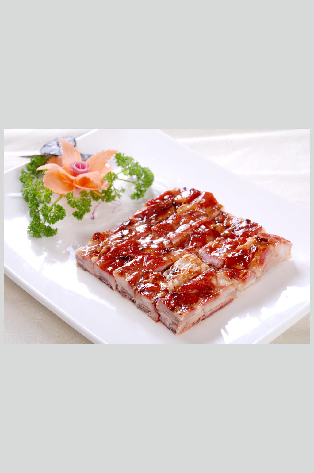 蜜汁排骨美食图片素材